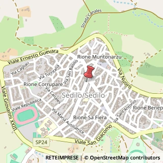 Mappa Via Carlo Alberto, 1, 09076 Sedilo OR, Italia, 09076 Sedilo, Oristano (Sardegna)