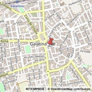 Mappa Corso Giuseppe Garibaldi,  12, 73013 Galatina, Lecce (Puglia)