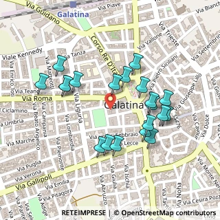 Mappa Via Principessa Mafalda, 73013 Galatina LE, Italia (0.2425)