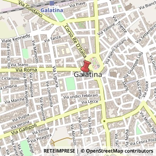 Mappa Via Principessa Iolanda, 19, 73013 Galatina, Lecce (Puglia)