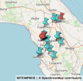 Mappa Via Vittorio Veneto, 73048 Nardò LE, Italia (9.55789)