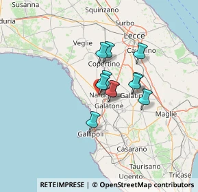 Mappa Via Angelo Secchi, 73048 Nardò LE, Italia (9.03818)