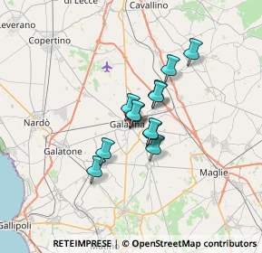 Mappa Via Monte Nero, 73013 Galatina LE, Italia (4.495)