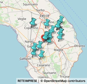 Mappa Via Puglia, 73013 Galatina LE, Italia (10.152)