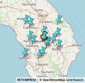 Mappa Via Abruzzo, 73013 Galatina LE, Italia (9.75941)