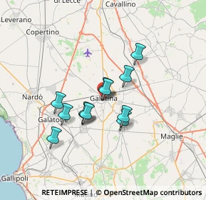 Mappa Via Abruzzo, 73013 Galatina LE, Italia (5.60833)