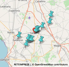 Mappa Via Abruzzo, 73013 Galatina LE, Italia (5.22)