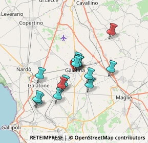 Mappa Via Gallipoli, 73013 Galatina LE, Italia (5.91429)