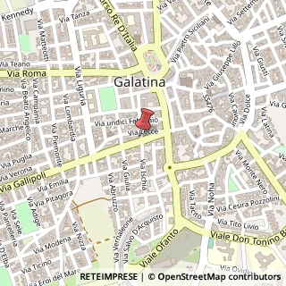 Mappa Via Giuseppe Mazzini, 55, 73013 Galatina, Lecce (Puglia)