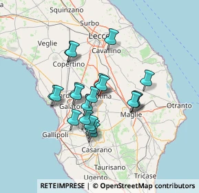 Mappa Piazza Toma G., 73013 Galatina LE, Italia (11.9335)