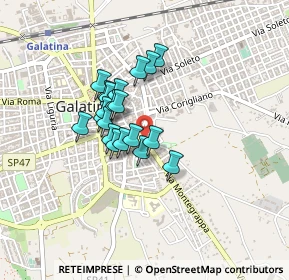 Mappa Piazza Toma G., 73013 Galatina LE, Italia (0.3245)