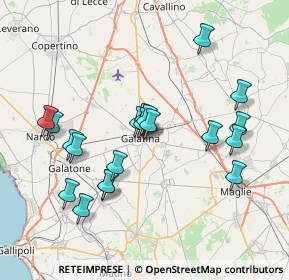 Mappa Piazza Toma G., 73013 Galatina LE, Italia (7.8225)
