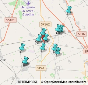 Mappa Piazza Toma G., 73013 Galatina LE, Italia (3.57)