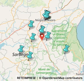 Mappa Strada Statale 389var di Buddusò e del Correboi, 08024 Mamoiada NU, Italia (13.96308)