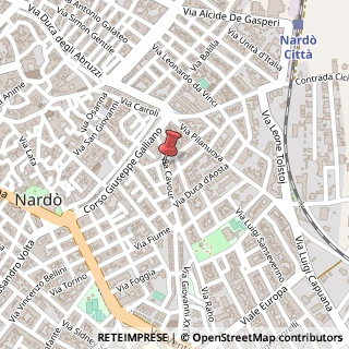 Mappa Via Cavour, 8, 73048 Nardò, Lecce (Puglia)