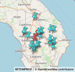 Mappa Via Potenza, 73013 Galatina LE, Italia (11.1405)