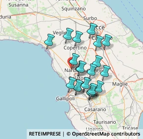 Mappa Via Lata, 73048 Nardò LE, Italia (12.3785)