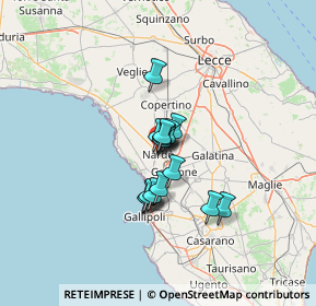 Mappa Via Lata, 73048 Nardò LE, Italia (8.68067)