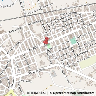 Mappa Via Pistoia, 7, 73013 Galatina, Lecce (Puglia)