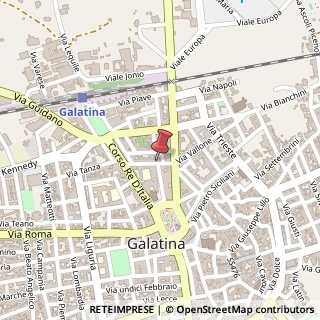 Mappa Via Gioacchino Toma, 23, 73013 Galatina, Lecce (Puglia)