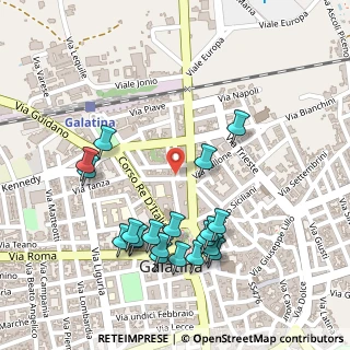 Mappa Via San Rocco, 73013 Galatina LE, Italia (0.288)
