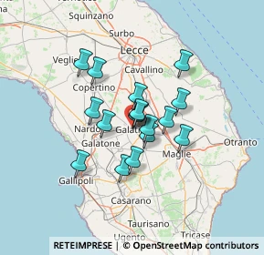 Mappa 73013 Galatina LE, Italia (9.86)