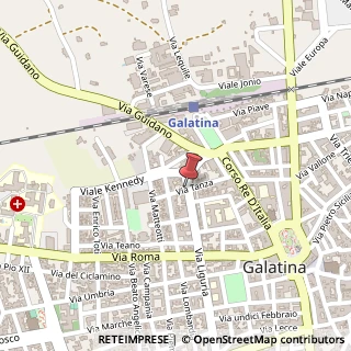Mappa Via Liguria,  19, 73013 Galatina, Lecce (Puglia)
