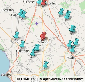 Mappa Via Tanza, 73013 Galatina LE, Italia (10.6405)