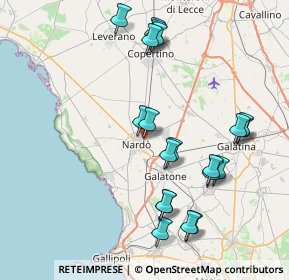 Mappa Via Mangani, 73048 Nardò LE, Italia (9.077)