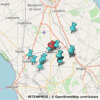 Mappa Via vecchia Lequile, 73013 Galatina LE, Italia (6.07789)