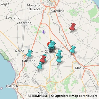 Mappa Via vecchia Lequile, 73013 Galatina LE, Italia (5.3725)