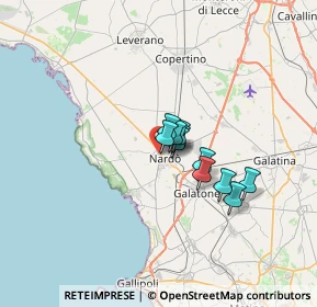 Mappa Via Cimitero, 73048 Nardò LE, Italia (4.22727)