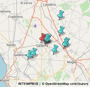 Mappa Via Bologna, 73013 Galatina LE, Italia (5.06091)