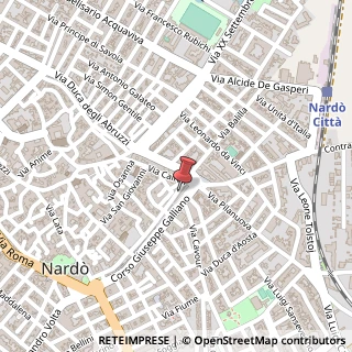 Mappa Corso Giuseppe Galliano, 67, 73048 Nardò, Lecce (Puglia)