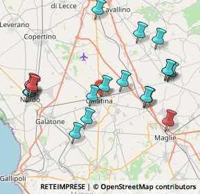 Mappa Via Pavia, 73013 Galatina LE, Italia (9.629)
