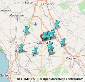 Mappa Via Pavia, 73013 Galatina LE, Italia (5.03077)