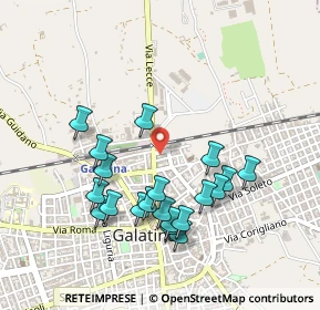 Mappa Via Pavia, 73013 Galatina LE, Italia (0.505)