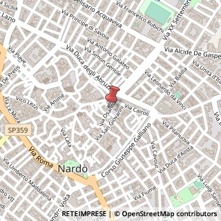 Mappa Via Osanna, 14, 73048 Nardò, Lecce (Puglia)
