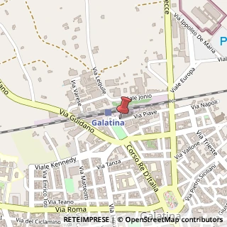 Mappa Piazza Stazione, 2, 73013 Galatina, Lecce (Puglia)