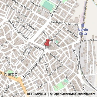 Mappa Piazza Giuseppe Mazzini,  5, 73100 Nardò, Lecce (Puglia)