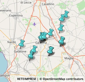 Mappa Via Torquato Tasso, 73013 Galatina LE, Italia (5.7165)