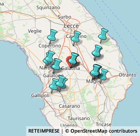 Mappa Via Lombardia, 73013 Galatina LE, Italia (10.8605)