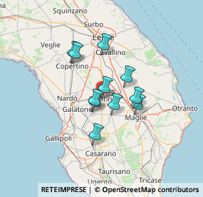 Mappa Via Lombardia, 73013 Galatina LE, Italia (9.97)