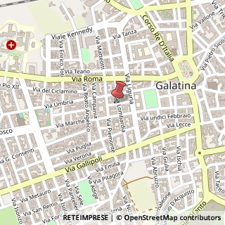 Mappa Via Belluno,  20, 73013 Galatina, Lecce (Puglia)