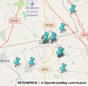 Mappa Via Lombardia, 73013 Galatina LE, Italia (3.8025)