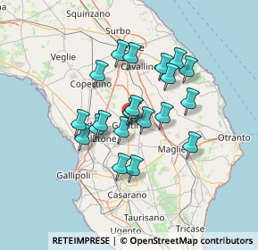 Mappa Via XI Febbraio, 73013 Galatina LE, Italia (11.7455)