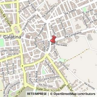 Mappa Via rubino, 73013 Galatina, Lecce (Puglia)