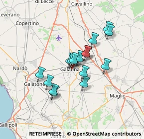 Mappa Via Del Ponte, 73013 Galatina LE, Italia (5.52875)
