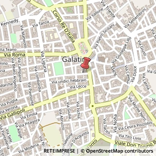 Mappa Via Giovanni Pascoli, 9, 73013 Galatina, Lecce (Puglia)