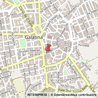 Mappa Via San Stefano, 6, 73013 Galatina, Lecce (Puglia)